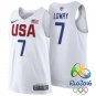 Kyle Lowry USA Team #7 Rio Olympics White Authentic Stitched Jersey