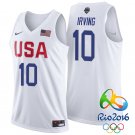 Kyrie Irving USA Team #10 Rio Olympics White Stitched Jersey
