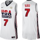 Larry Bird 1992 USA Team #7 White Stitched Jersey