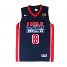 Scottie Pippen 1992 USA Dream Team #8 Blue Stitched Jersey
