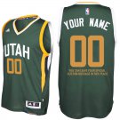 2017 Mens Utah Jazz Alternate Green Custom Stitched Jersey