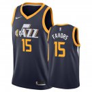 Utah Jazz Derrick Favors #15 Navy Icon Stitched Jersey