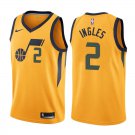 Utah Jazz Joe Ingles #2 Yellow Statement Stitched Jersey