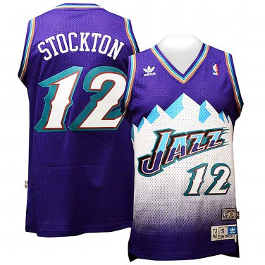 John Stockton Utah Jazz #12 Blue 