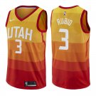 Utah Jazz Ricky Rubio #3 Gold City Edition Stitched Jersey