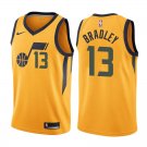 Utah Jazz Tony Bradley #13 Yellow Statement Stitched Jersey