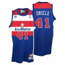 Westley Unseld Washington Bullets #41 Blue Stitched Jersey