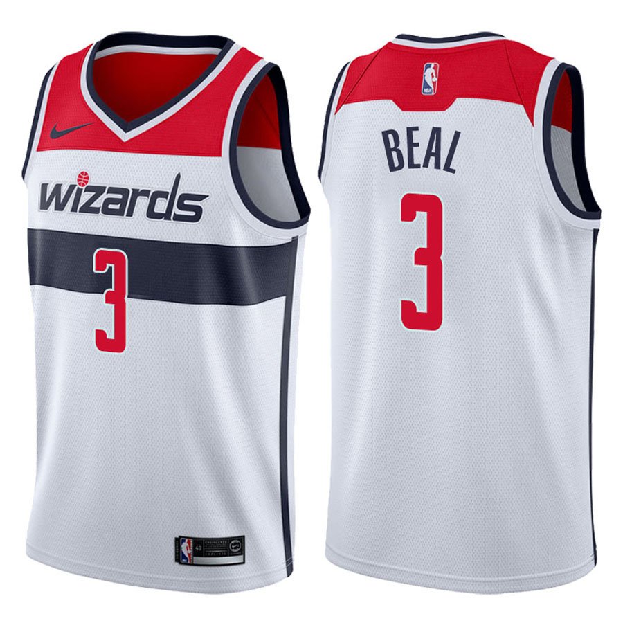 Washington Wizards Bradley Beal #3 White Stitched Jersey