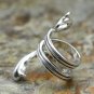 925 Sterling Silver punk cross snake ring, men's and women's couple rings,Chrome Hearts series