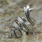 925 Sterling Silver punk cross snake ring, men's and women's couple rings,Chrome Hearts series