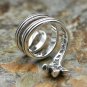 925 Sterling Silver punk cross snake ring, men's and women's couple rings,Chrome Hearts series