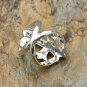 S925 Sterling Silver punk style hollowed crosses, men's and women's rings,Chrome Hearts style