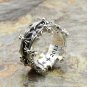 925 Sterling Silver punk cross snake ring,men's and women's couple ring,Chrome Hearts series