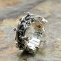 925 Sterling Silver punk cross snake ring,men's and women's couple ring,Chrome Hearts series