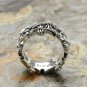 925 Sterling Silver punk cross snake ring,men's and women's couple ring,Chrome Hearts series
