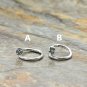 Chrome Hearts S925 Sterling Silver XBall CH ring, lovers Cross rock ring