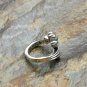 Chrome Hearts S925 Sterling Silver Cross flower ring lovers Cross rock ring Punk ring