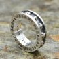 Chrome Hearts S925 Sterling Silver Cross flower ring,Retro cross fashion personality lovers ring