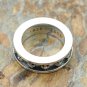 Chrome Hearts S925 Sterling Silver Cross flower ring,Retro cross fashion personality lovers ring