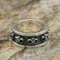 Chrome Hearts S925 Sterling Silver Cross flowers can turn rings, men and women, rock ring