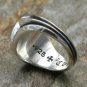 Chrome Hearts S925 Sterling Silver Retro creative cross army flower ring, , retro rock rings.