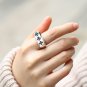 Chrome Hearts S925 Sterling Silver Retro creative cross army flower ring, personalities rings.
