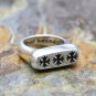 Chrome Hearts S925 Sterling Silver Retro creative cross army flower ring, personalities rings.