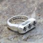 Chrome Hearts S925 Sterling Silver Retro creative cross army flower ring, personalities rings.