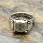 Chrome Hearts S925 Sterling Silver Butterfly diamond shape ring--Handmade ring