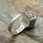 Chrome Hearts S925 Sterling Silver Butterfly diamond shape ring--Handmade ring