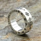 Chrome Hearts S925 Sterling Silver Domineering,FOTI skeleton Cross Ring--Handmade ring