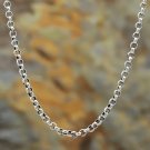 Chrome Hearts Necklace S925 Sterling Silver Pearl circle Vintage sweater chain 4 mm diameter