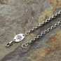Chrome Hearts Necklace S925 Sterling Silver Pearl circle Vintage sweater chain 4 mm diameter