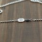 Chrome Hearts Necklace S925 Sterling Silver Beads, crosses, rock Necklace 3 mm diameter