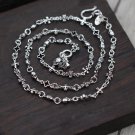 Chrome Hearts Necklace S925 Sterling Silver Cross Skull Necklace, rock Necklace
