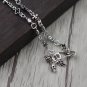 Chrome Hearts Necklace S925 Sterling Silver Cross Skull Necklace, rock Necklace