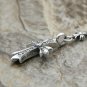 Chrome Hearts Necklace S925 Sterling Silver zircon Cross rock Necklace-Choke Chain