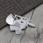 Chrome Hearts Pendant-S925 Sterling Silver Cross sword, personality punk style dagger Pendant