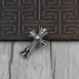 S925 Sterling Silver Retro Double Cross Pendant-Chrome Hearts Pendant