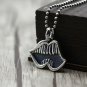S925 Sterling Silver Hip hop punk style lip shaped teeth Pendant-Chrome Hearts Silver jewelry