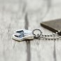S925 Sterling Silver Hip hop punk style lip shaped teeth Pendant-Chrome Hearts Silver jewelry