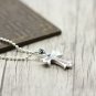 S925 Sterling Silver Hip-hop rock style Inlaid zircon Cross Pendant-Chrome Hearts Silver jewelry