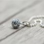 S925 Sterling Silver Retro Punk style Cross Diamond rhombus Pendant Pyramid Plus Ball Pendant