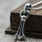 Chrome Hearts Silver jewelry-S925 Sterling Silver Retro Punk style Cross Pendant
