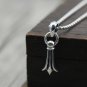 Chrome Hearts Silver jewelry-S925 Sterling Silver Retro Punk style Cross Pendant