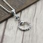 Chrome Hearts Silver jewelry-S925 Sterling Silver Retro Punk style Cross ring sweater chain pendant