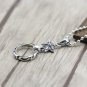 S925 Sterling Silver Retro Punk style Six angle star ring hanging glasses Pendant