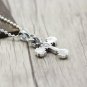 Chrome Hearts Pendant-S925 Sterling Silver Retro Punk style Flame Cross Pendant