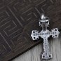 Chrome Hearts Silver jewelry-S925 Sterling Silver Retro personality flame crosses Pendant
