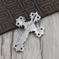 Chrome Hearts Silver jewelry-S925 Sterling Silver Retro Punk style personality Flame Cross Pendant